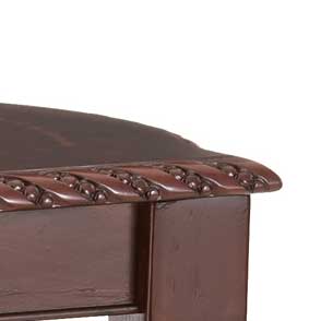 Antoinette Sofa Table Brown Brown Wood