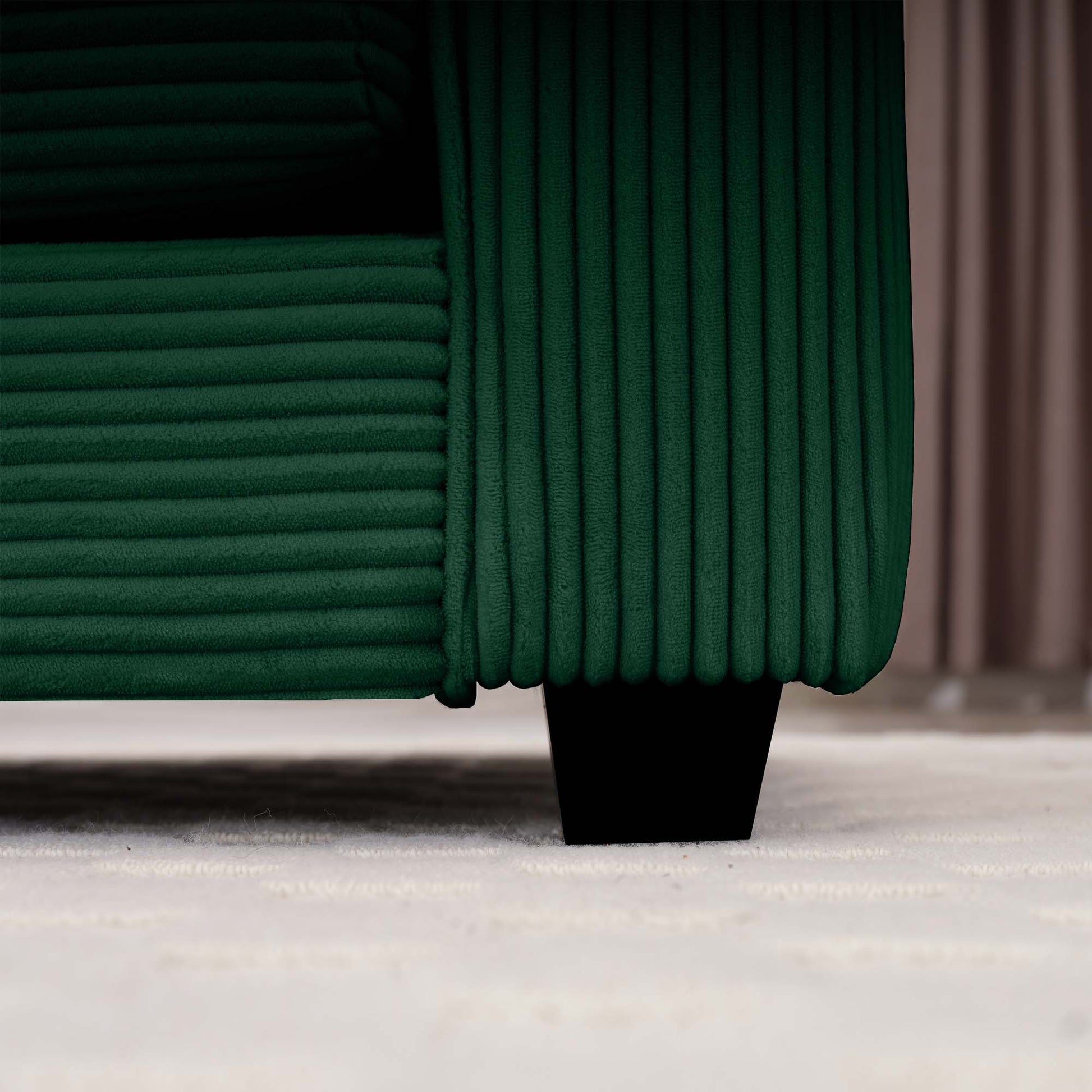 Green Corduroy Fabric, Comfortable Single Chair Deep Seat Sofa With One Pillow, Suitable For Living Room And Bedroom, Club Multiple Occasions Green Corduroy 1 Seat