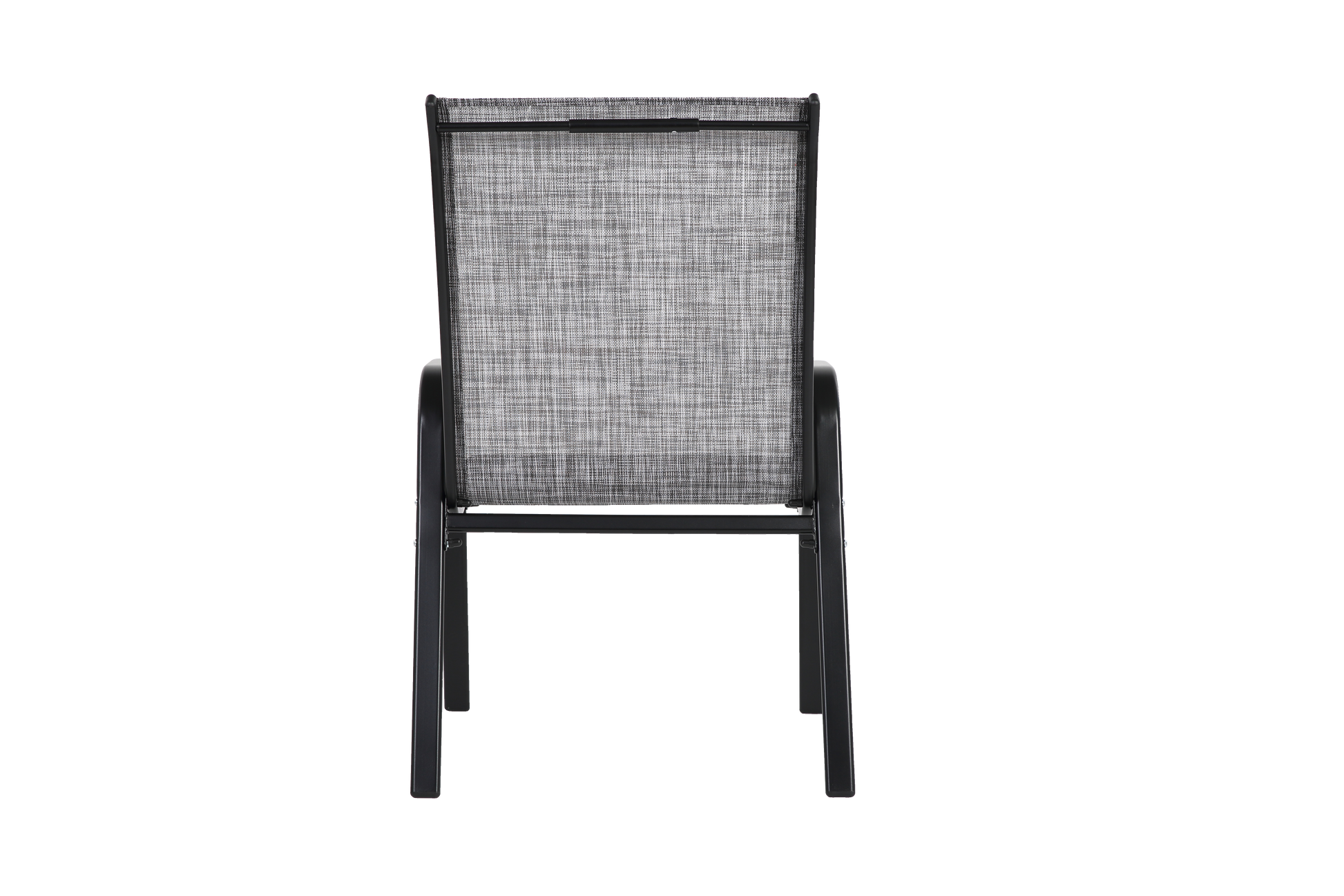 4 Piece Patio Chairs, Outdoor Camping Chairs Withtextilene Fabric, Set Of 2 Garden Chairs With Armrest High Backrest For Garden Patio Pool Beach Yard Space Saving Grey Grey Steel