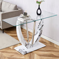 Modern Minimalist Rectangular Glass Table With 0.39 