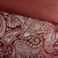 12 Piece Comforter Set With Cotton Bed Sheets Red King King Red Cotton
