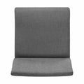 Dining Chair Set Of 2 Dark Grey Fabric