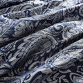 12 Piece Comforter Set With Cotton Bed Sheets Navy Cal King California King Navy Polyester
