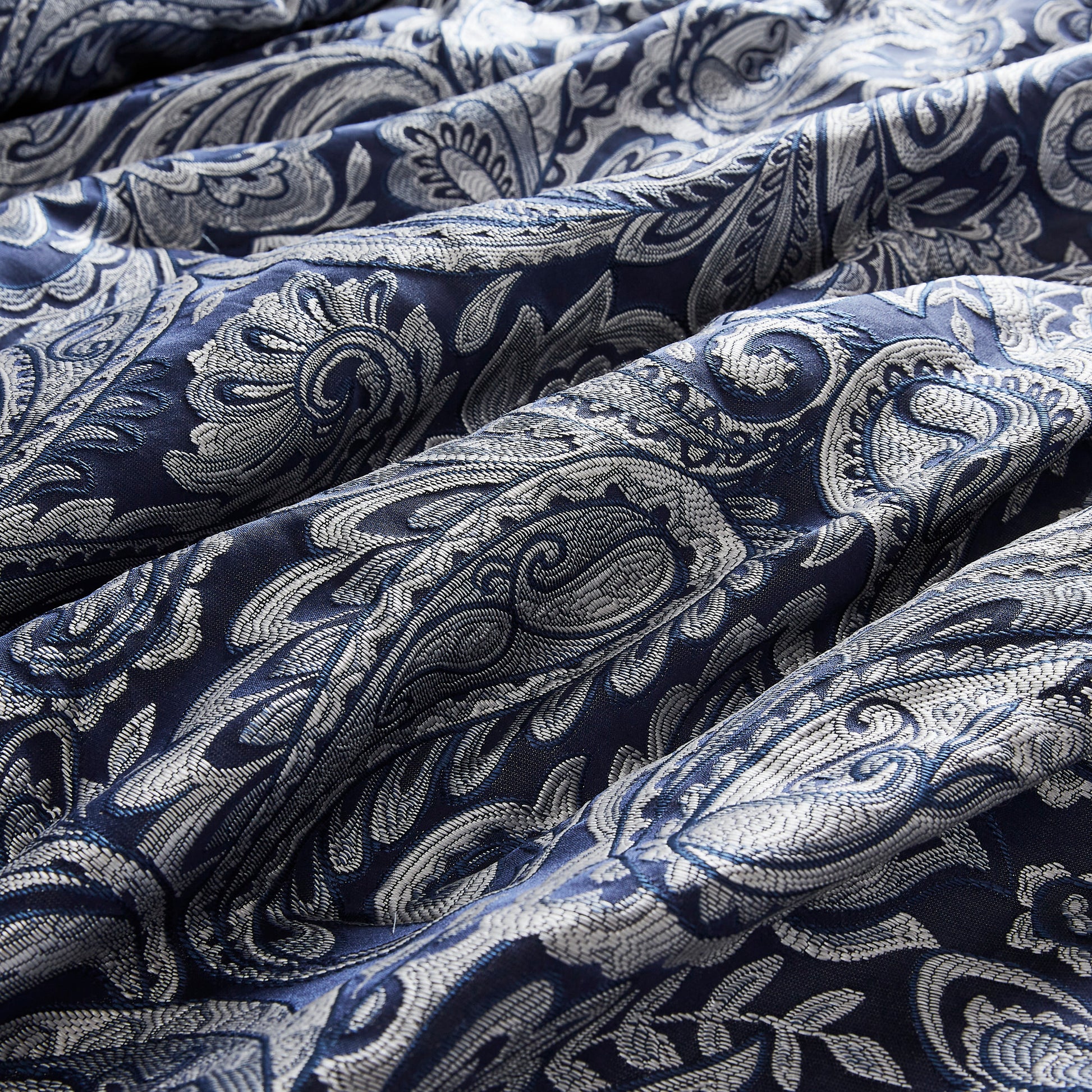 12 Piece Comforter Set With Cotton Bed Sheets Navy Cal King California King Navy Polyester