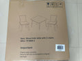 Kids Table And 2 Chairs Set, 3 Pieces Toddler Table And Chair Set, Wooden Activity Play Table Set Bear&Tiger Natural Solid Wood Mdf