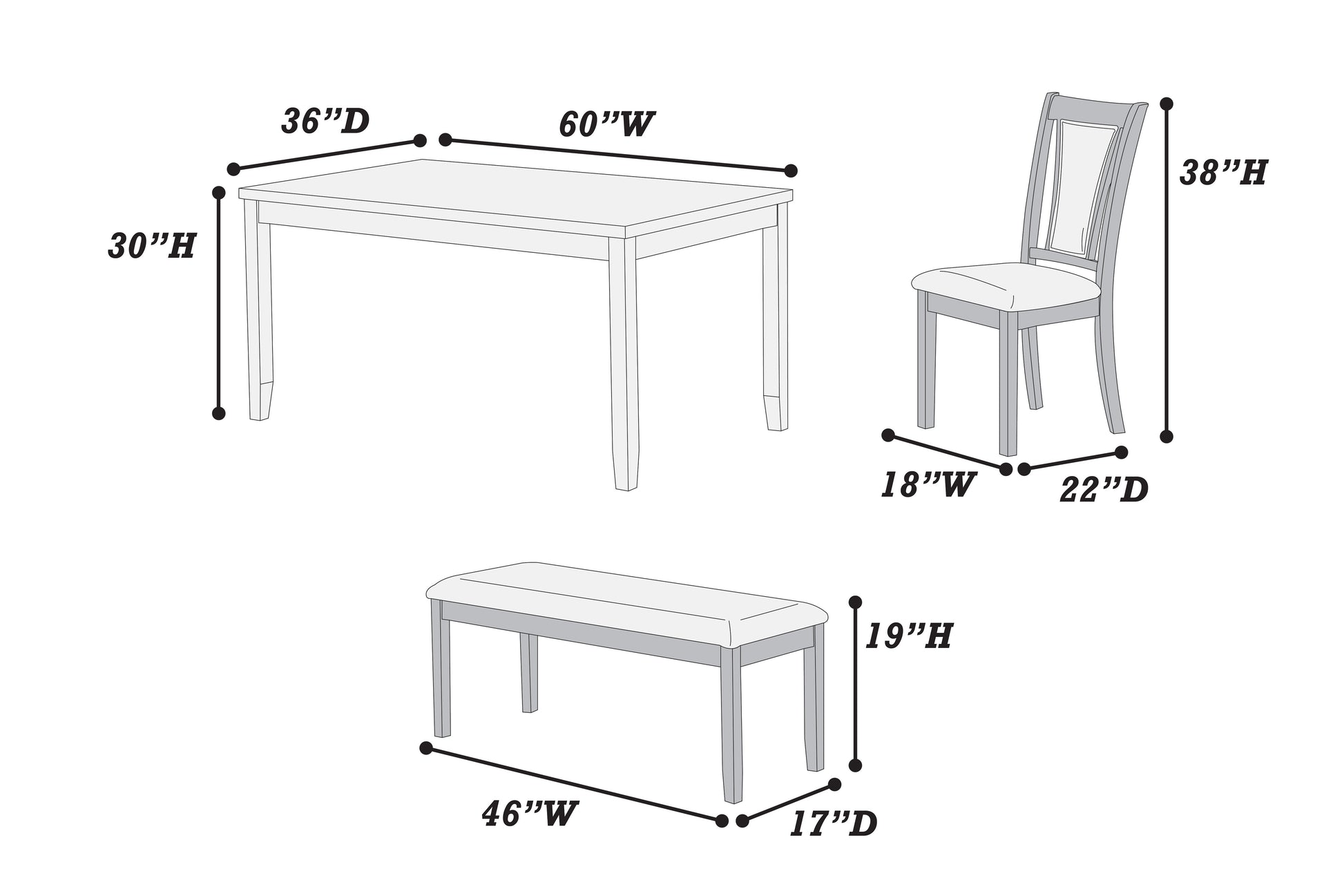 Beautiful Dining Room Furniture Walnut Black 6Pcs Set Dining Table 4X Side Chairs Bench Unique Design Back Chair Brown Wood Dining Room Bench Seating Rectangular Dining Table With Chair And Bench
