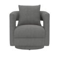 Supe Gray Swivel Chair Gray Foam Engineered Wood