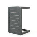 Cape Coral Alu C Shaped Table Grey Grey Aluminium