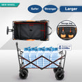 Black & Orange Folding Campers Black Gold Metal