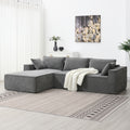 9587G Package Gray Chenille 1 Seat