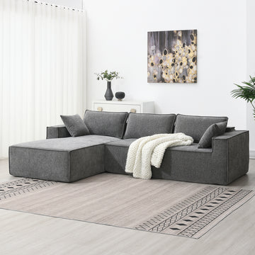 9587G Package Gray Chenille 1 Seat