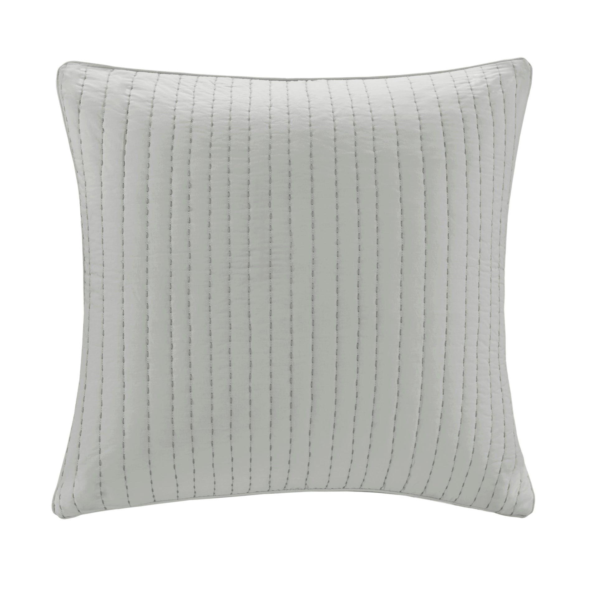 Cotton Quilted Euro Sham Grey Euro Sham Grey Cotton