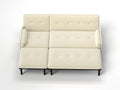 Ivory Corduroy Sectional Sofa: Convertible 3 Seater Sofa, L Shaped Sofa, And Bed Ivory Velvet Metal Primary Living Space Medium Soft Loose Back Pillow Top Arms Foam Fabric Metal 3 Seat