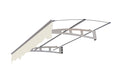 Da5934C Series Door Window Awning Canopy Made Of 0.137Inch Thick Crystal Solid Polycarbonate Sheet And Aluminum Alloy With Valance In Size Of 59