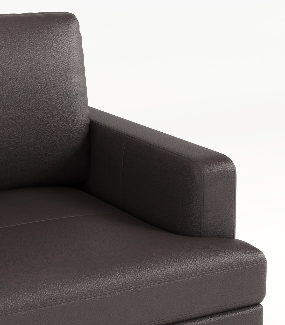 77" Brown Luxury Genuine Leather Match Contemporary Sofa With Usb Charger,3 Seats Comfy Coach For Living Room Home Office Dark Brown Wood Primary Living Space American Design Foam Genuine Leather 3 Seat