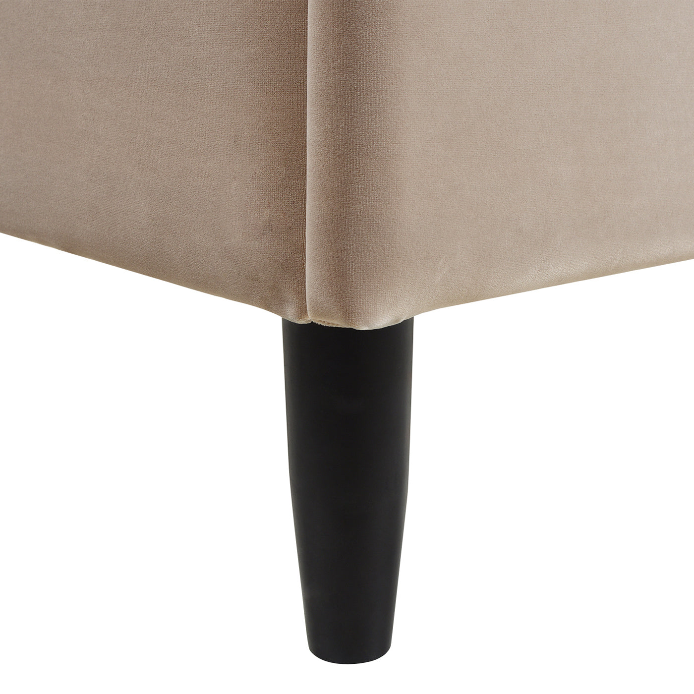 Aspen Vertical Tufted Modern Headboard Platform Bed Set, Queen, Mink Beige Performance Velvet Queen Mink Wood Foam Velvet Velvet