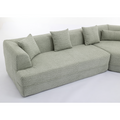And Upgraded Extended Edition Modular Sofamodern Minimalist Style Sofa, Upholsteredfree Combination, Round Fiber Fabric, Anti Wrinkle Fabric,Dimension Extension,Green Green Polyester Primary Living Space Medium Soft Tight Back Modern Flared Arms Fiber