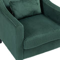Coolmore Modern Accent Chair,Upholstered Armchair With Scooped Arms For Bedroom,Apartment,Studio,Office,Waiting Room Emerald Corduroy Emerald Foam Corduroy