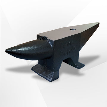 22Lbs Cast Steel Anvil, High Hardness Rugged Round Horn Anvil Blacksmith, Large Countertop And Stable Base, With Round And Square Hole, Metalsmith Tool For Bending And Shaping Black Carbon Steel