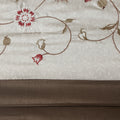 Embroidered 7 Piece Comforter Set Red King King Red Polyester