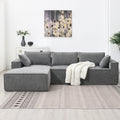 9587G Package Gray Chenille 1 Seat