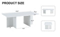 A Modern And Practical White Coffee Table. The Coffee Table Is Made Of Medium Density Fiberboard Material, Suitable For Living Room, Bedroom, And Study. Ct 2O White Mdf