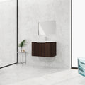 30 Inch Bathroom Vanity With Resin Sink,Soft Close Doors,Float Mounting Design Silver Brown Stripe Bathroom Modern Plywood Plywood
