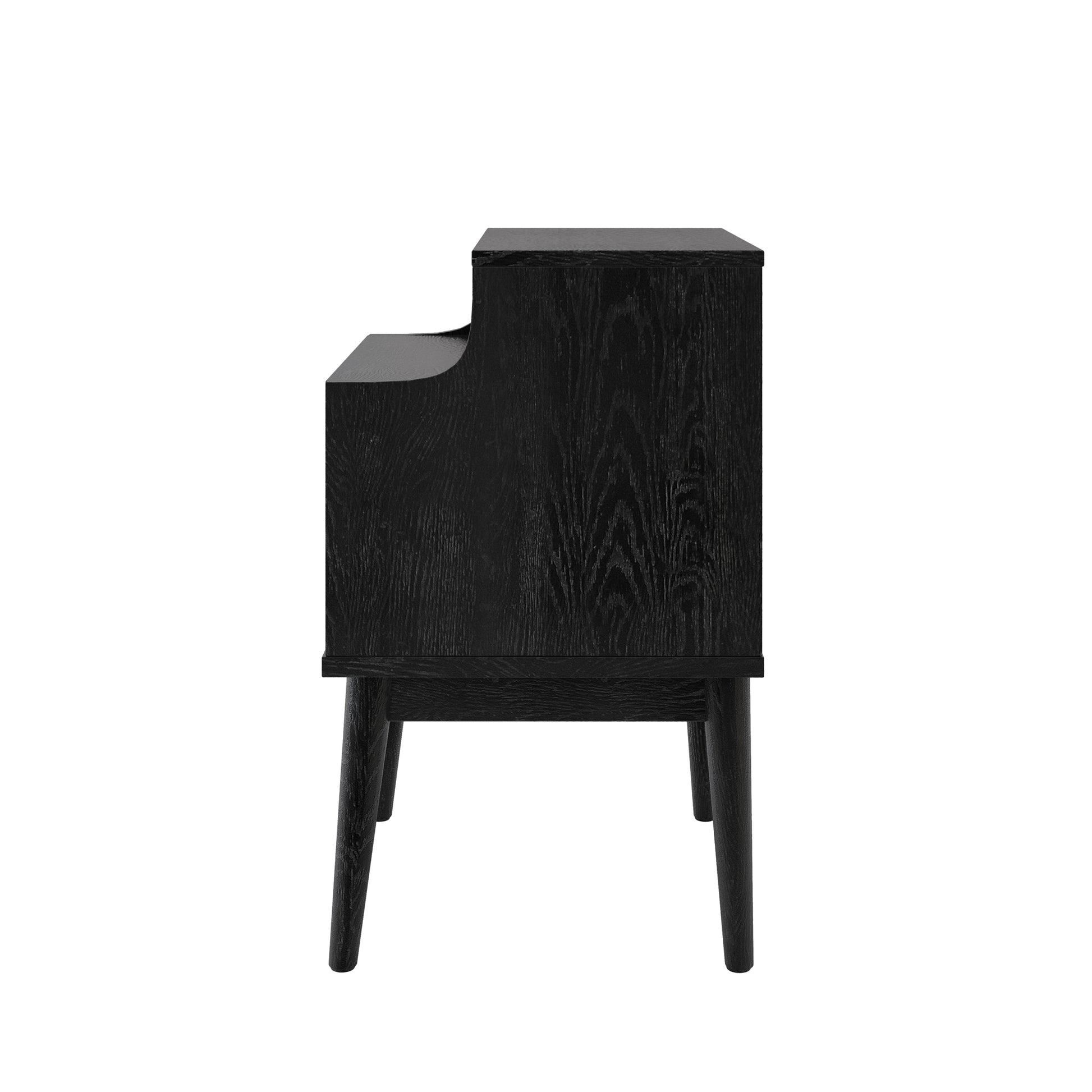 Disa 1 Drawer Nightstand Black Mdf