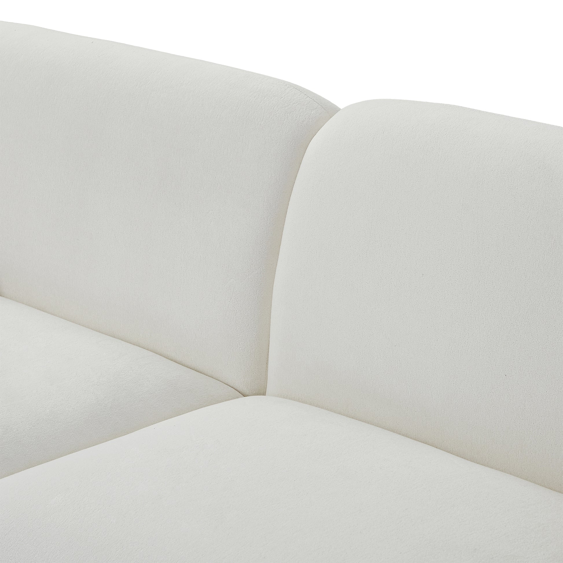 83.9''Upholstered Sofa For Living Room, Bedroom, And Apartments Beige Polyester 2 Seat