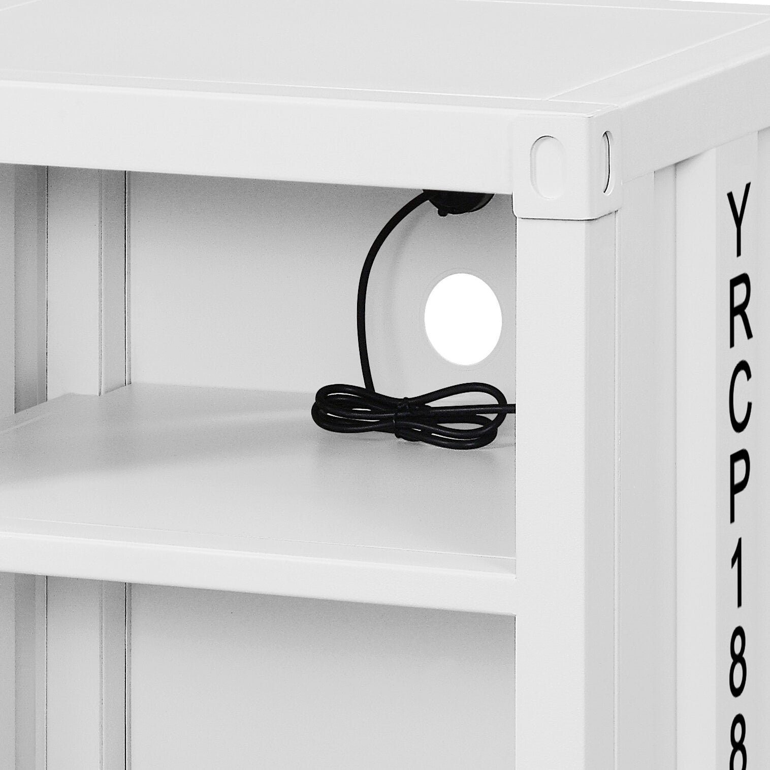 White Nightstand With Open Shelf White Bedroom Contemporary Shelf Metal