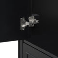 36 Inch Traditional Bathroom Vanity With Resin Sink Combo Set, Black Bathroom Cabinet With Two Doors And Four Drawers Black Bathroom Solid Wood Mdf Resin