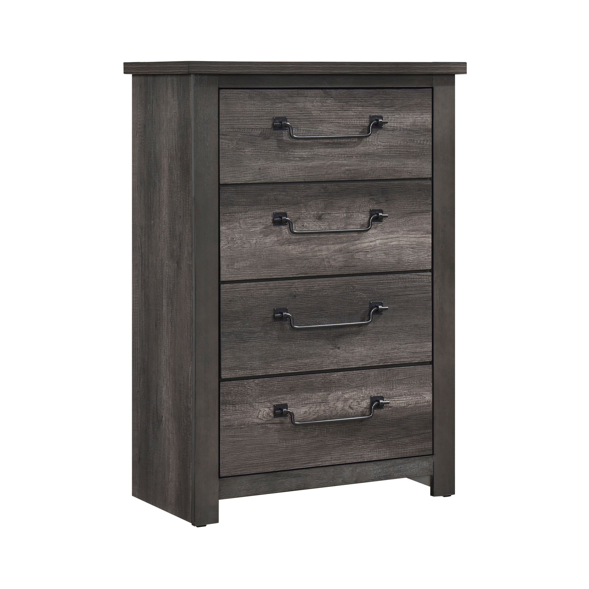 Gray Finish 4 Drawers Storage Chest 1Pc Wooden Furniture Traditional Design Gray Wood