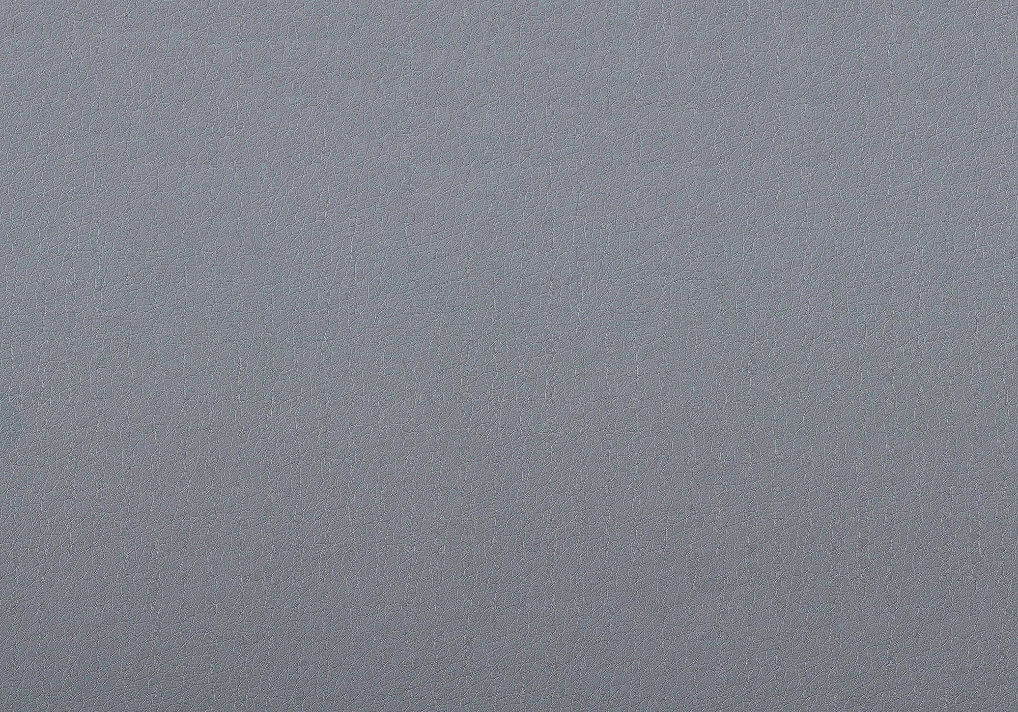 Dining Chair, Set Of 2, Side, Upholstered, Kitchen, Dining Room, Grey Leather Look, Chrome Metal, Contemporary, Modern Grey Foam Faux Leather