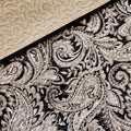 6 Piece Jacquard Quilt Set With Throw Pillows Black King Cal King King Black Cotton