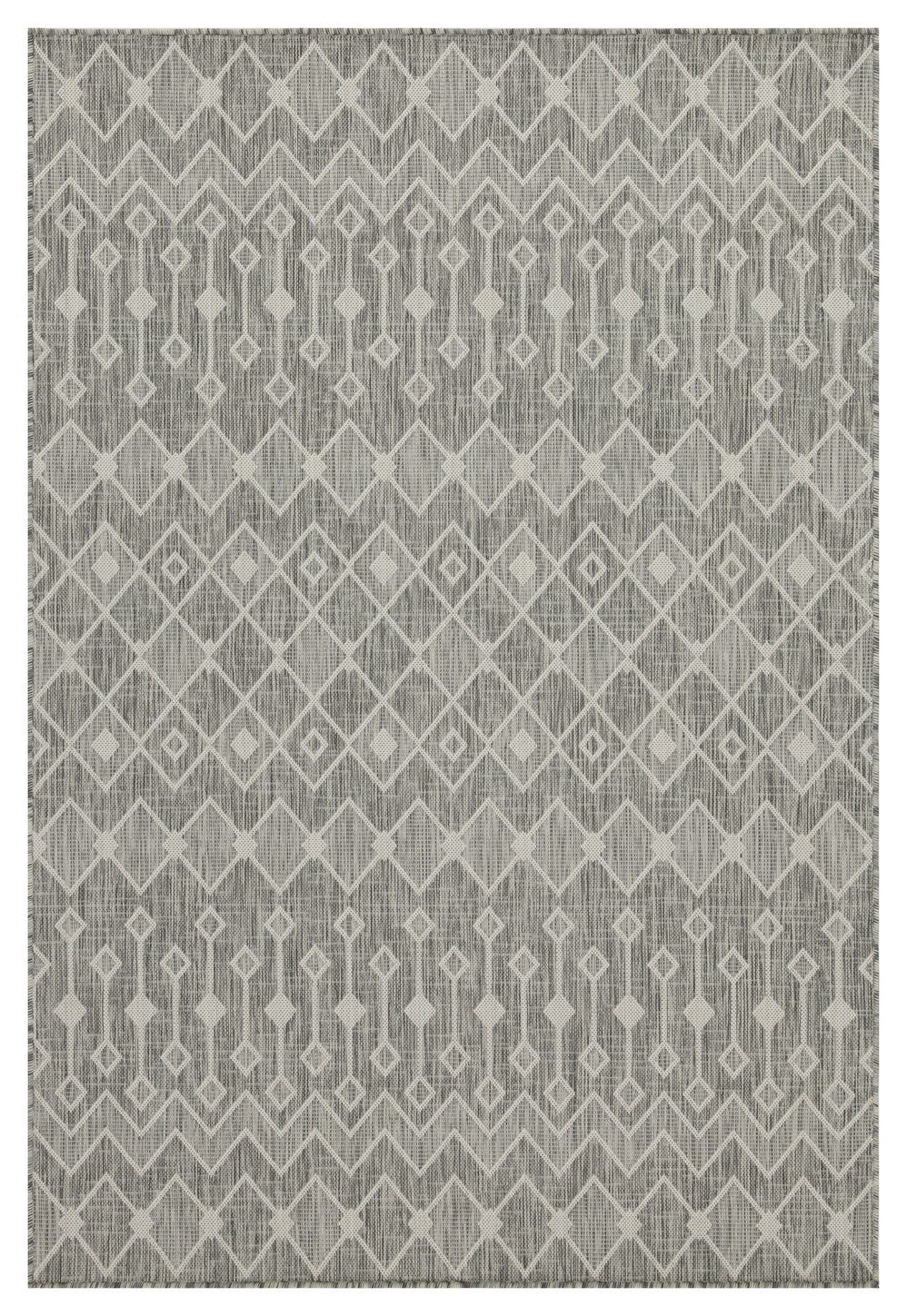Sunshine Gc Har2021 Silver 7 Ft. 10 In. X 10 Ft. 3 In. Indoor Outdoor Area Rug Silver Polyester Polypropylene
