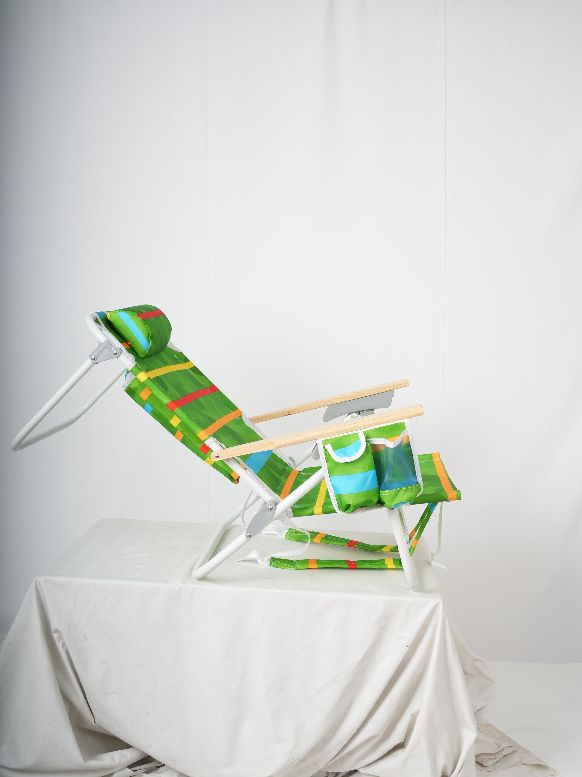 2Pcs Backpack Beach Chairs Backpack Beach Chairs For Adults 5 Position Chair With Pouch Folding Lightweight Positions Back Pack 13 Inch High Multicolor Aluminium