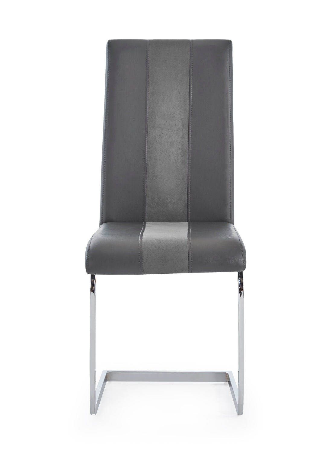 Altis Fabric Grey Dining Chairs Kit Of 4 Solid Gray Dining Room Foam Wipe Clean Rectangular Casual Dining Chairs Solid Back Set Of 4 Or More Metal & Wood Stainless Steel