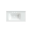 36'' Bathroom Vanities With Single Sink, Modern Under Mount Bathroom Sink Cabinet With 2 Closing Doors & 4 Drawers. White, 35.8''W X 19.7''D X 35.4''H. White Particle Board Mdf