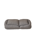 Triple Fold Down Sofa Bed,Gy Grey Metal Cotton Metal