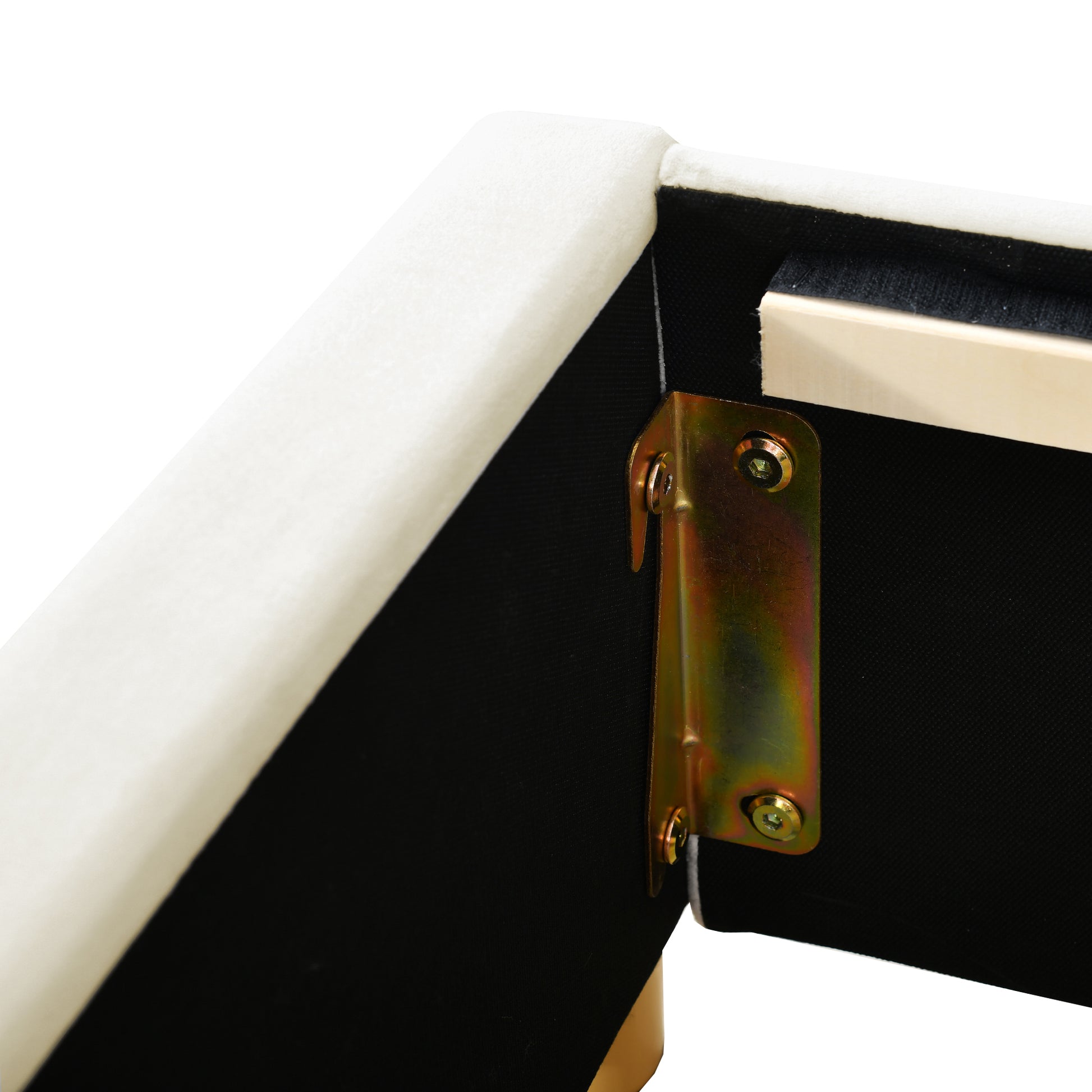 Full Size Upholstered Platform Bed, Two Outlets And Usb Charging Ports On Both Sides, Two Bedside Pillows, Storage Shelves,Velvet,Beige Full Beige Mdf Lvl