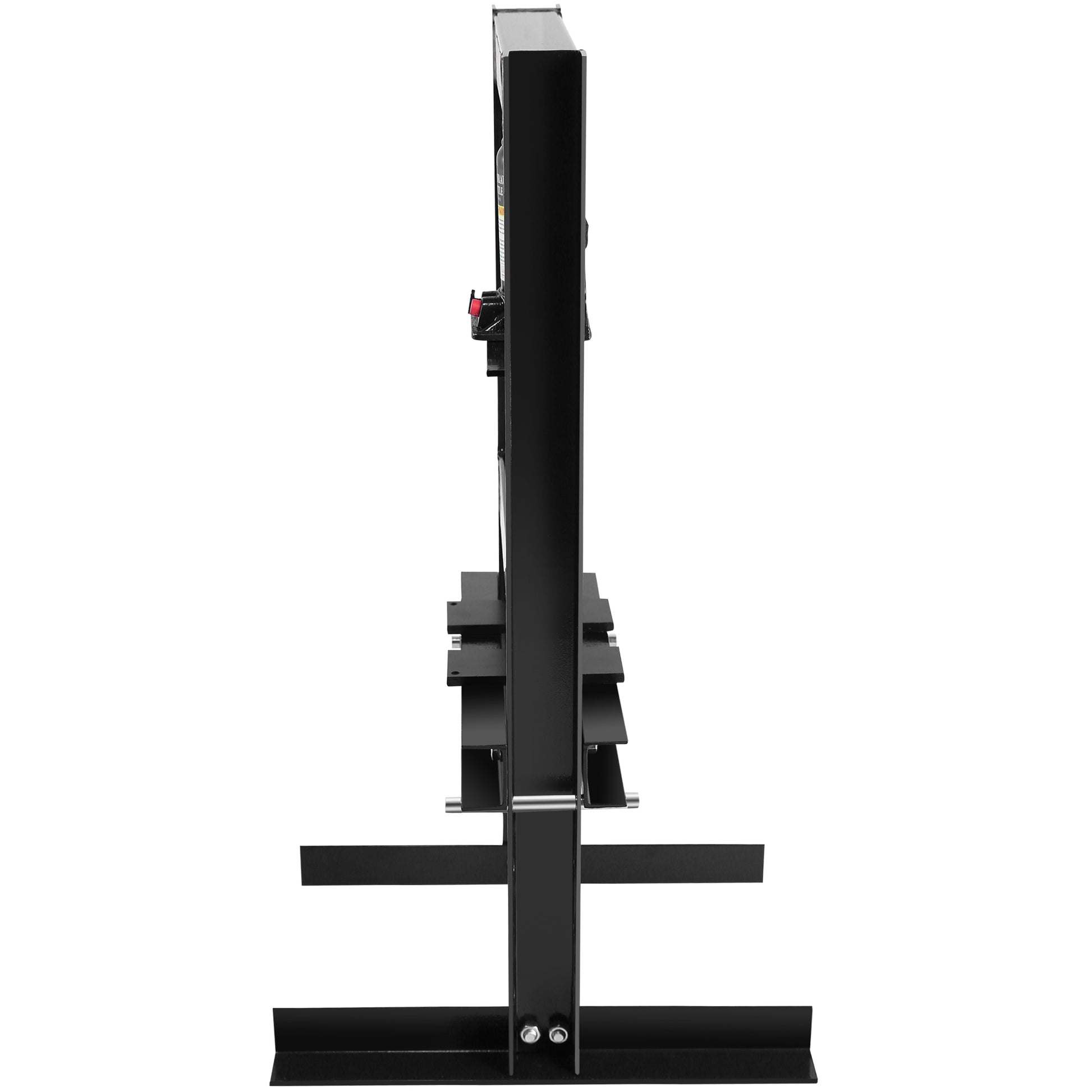 6 Ton Hydraulic Shop Floor Press, With Pressure Gauge Steel H Frame Shop Press With Steel Plates Adjustable Working Table, Black Black Steel