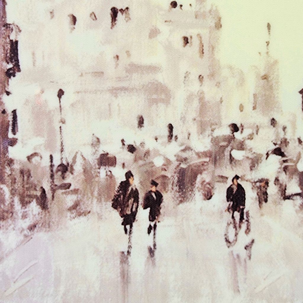 S 2 European Cities Watercolor Framed Prints, 24X30" Brown Mdf