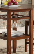 Tartys Cherry Finish Counter Height Table Cherry Synthetic Wood