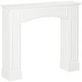 Homcom Modern Fireplace Mantel, Surround Mantels For Fireplace With Decorative Pattern Interior Width 29