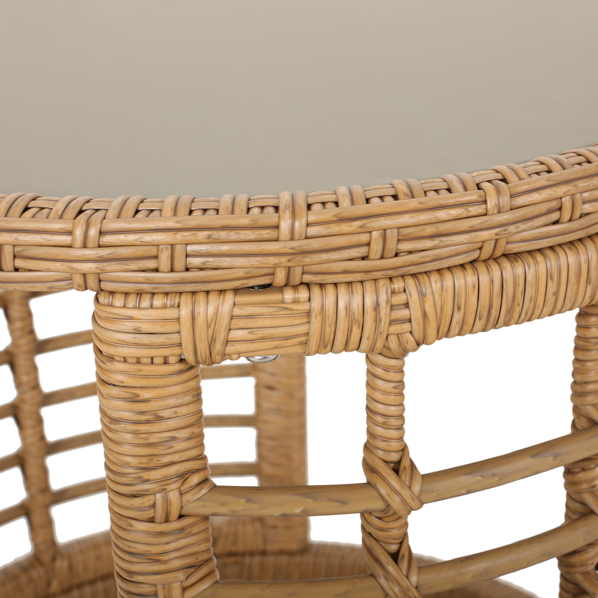 Tatiana Side Table Light Brown Rattan