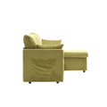 United We Win Furniture, Modular L Shaped Sofa, Modular Long Sofa With Reversible Chaise Lounge, Sofa Bed, Sleeper Sofa, Modular Sofa Combination With Storage Seats. Olive Velvet 3 Seat