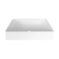 Solid Surface Basin Matte White Contemporary Solid Surface