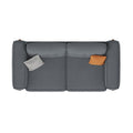 Loveseat Sofa With Deep Seat, Modern Chenille Beautiful Seat Couch For Living Room Upholstered 2 Seater Small Couch For Bedroom, Apartment Gray Chenille