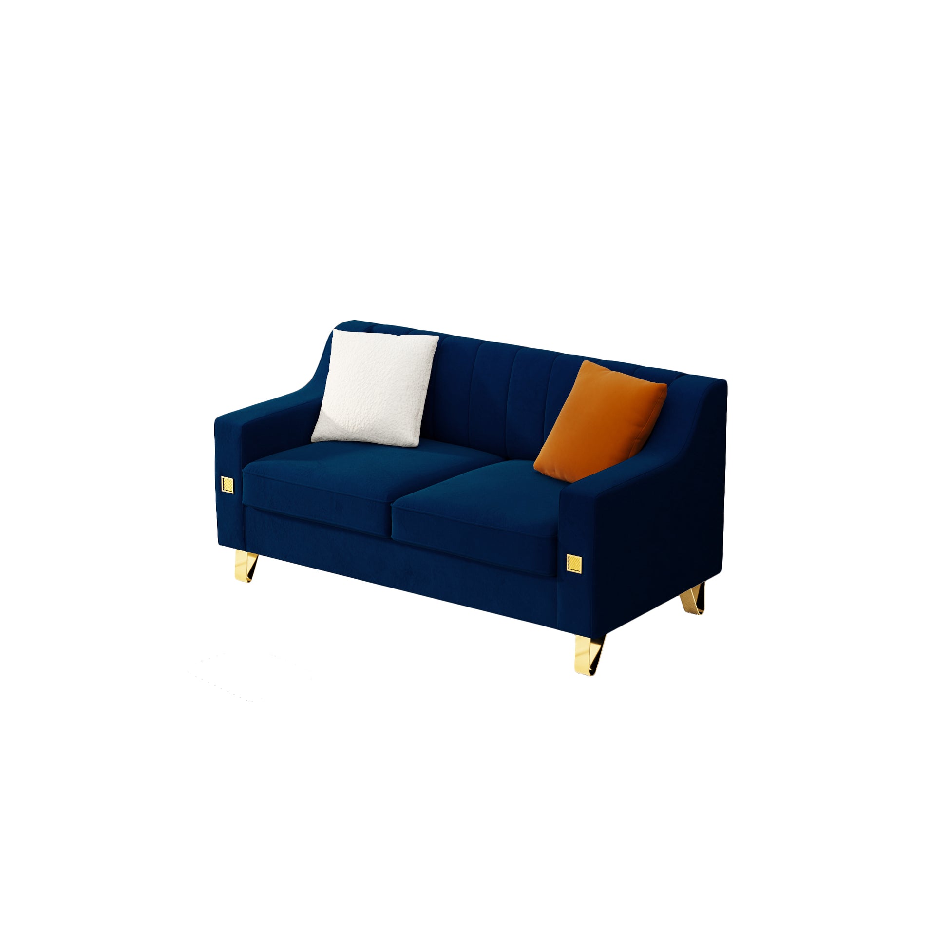 Fx P85 2S Bu 2 Seats Sofa Blue Velvet 2 Seat