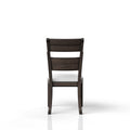 Chocolate Upholstered Seat Side Chair Chocolate Solid Wood Mdf